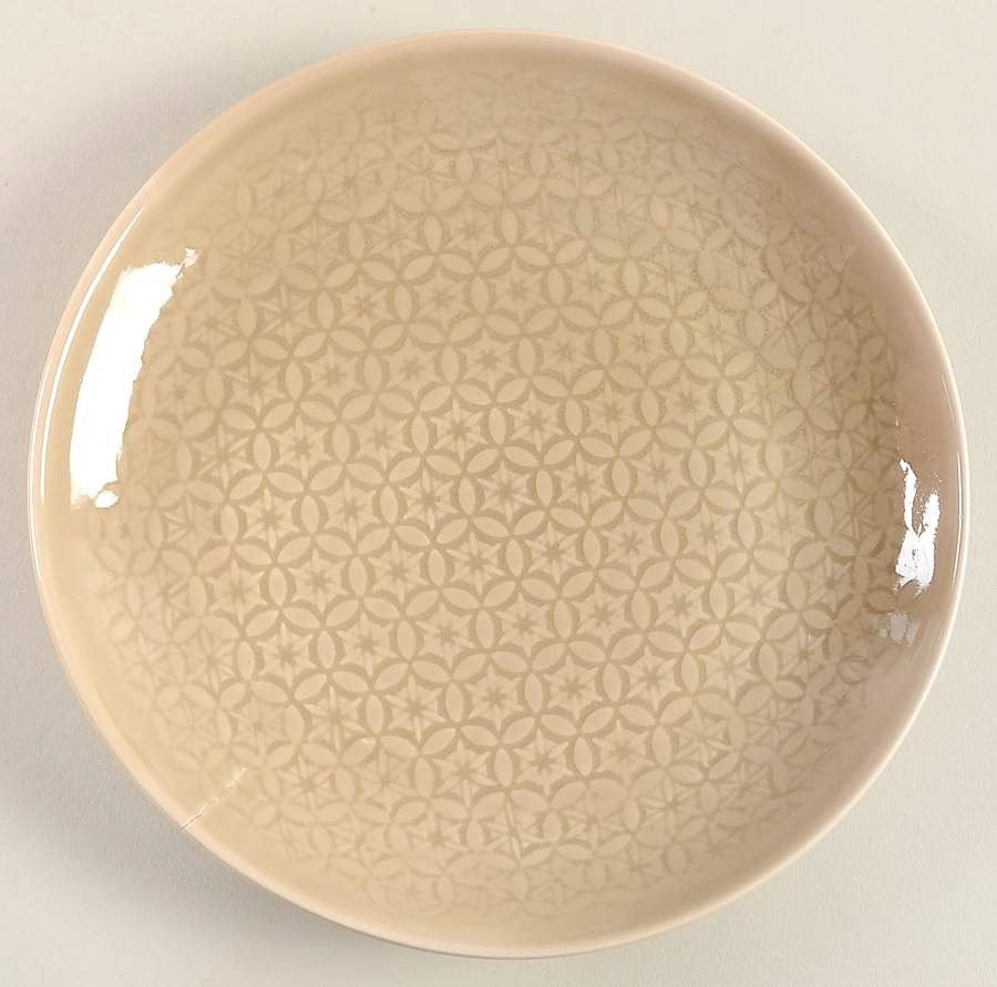 Sakuya Lace Cream Salad Plate by 222 Fifth (PTS)-1