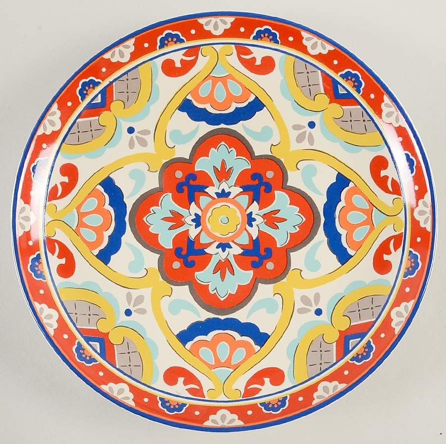 La Fuente Red Salad Plate by 222 Fifth (PTS)-1