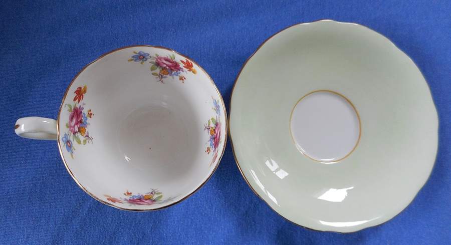 C641-2 Footed Cup & Saucer Set by John  Aynsley & Sons-1