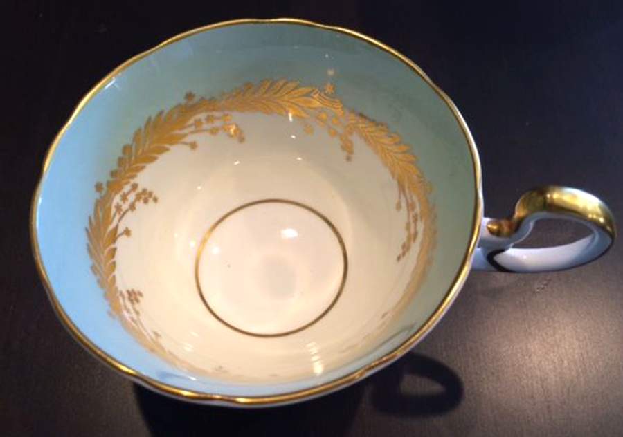 8137 Aqua Footed Cup by John  Aynsley & Sons-1