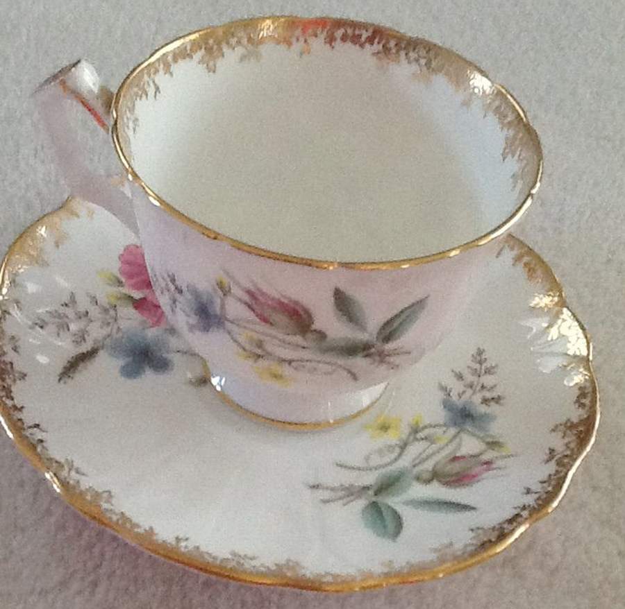 2521 Footed Cup & Saucer Set by John  Aynsley & Sons-1
