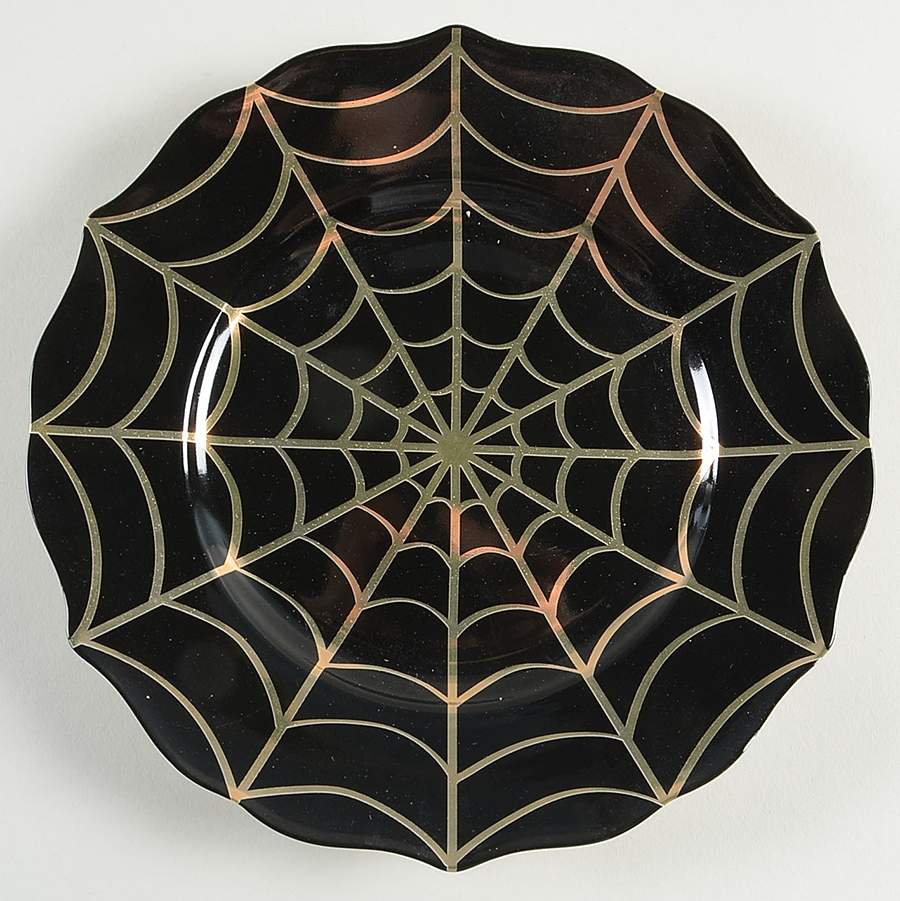 Golden Spiderweb Salad Plate by 222 Fifth (PTS)-1