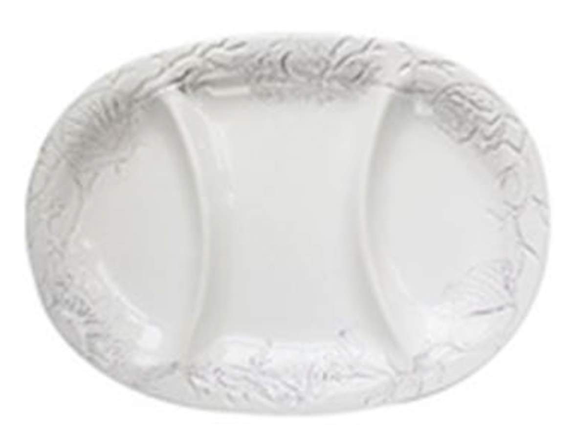 By the Sea 3-Part Oval Divided Server by American Atelier-1