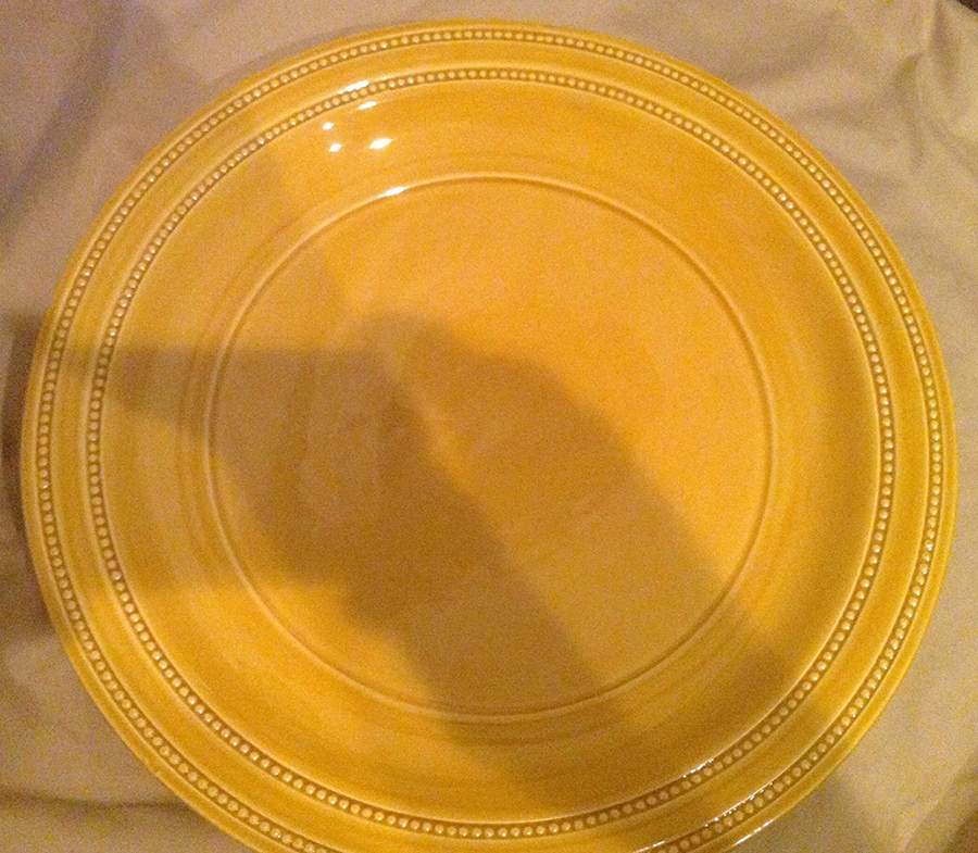 Town and Country Yellow Dinner Plate by Artimino-1