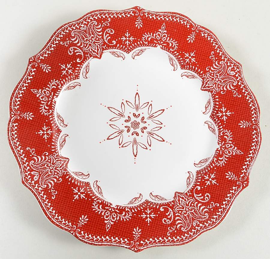 Winter Lace Dinner Plate by 222 Fifth (PTS)-1