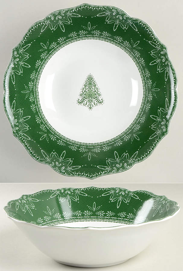 Winter Ball 10" Round Serving Bowl by 222 Fifth (PTS)-1