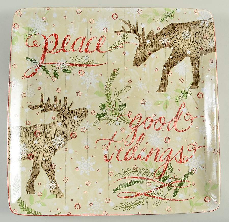 Up North 14" Square Platter by 222 Fifth (PTS)-1