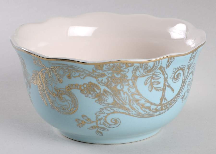 Adelaide Blue Gold Soup/Cereal Bowl by 222 Fifth (PTS)-1
