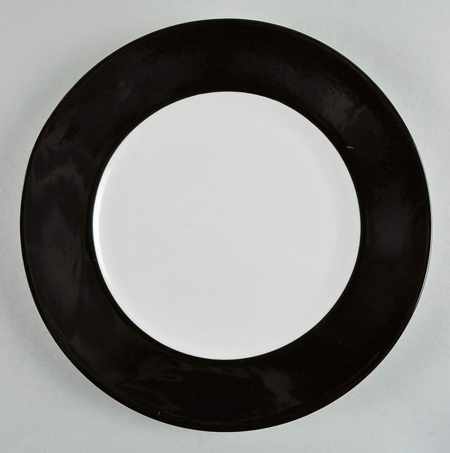 Black Band Dinner Plate by 222 Fifth (PTS)-1