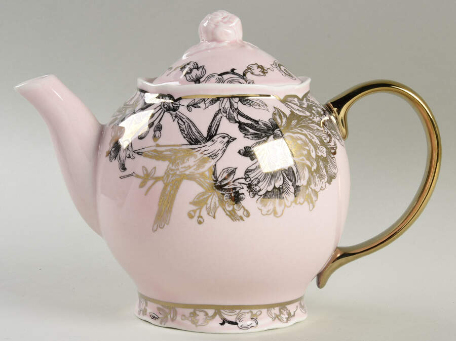 Adelaide Pink Gold Teapot & Lid by 222 Fifth (PTS)-1