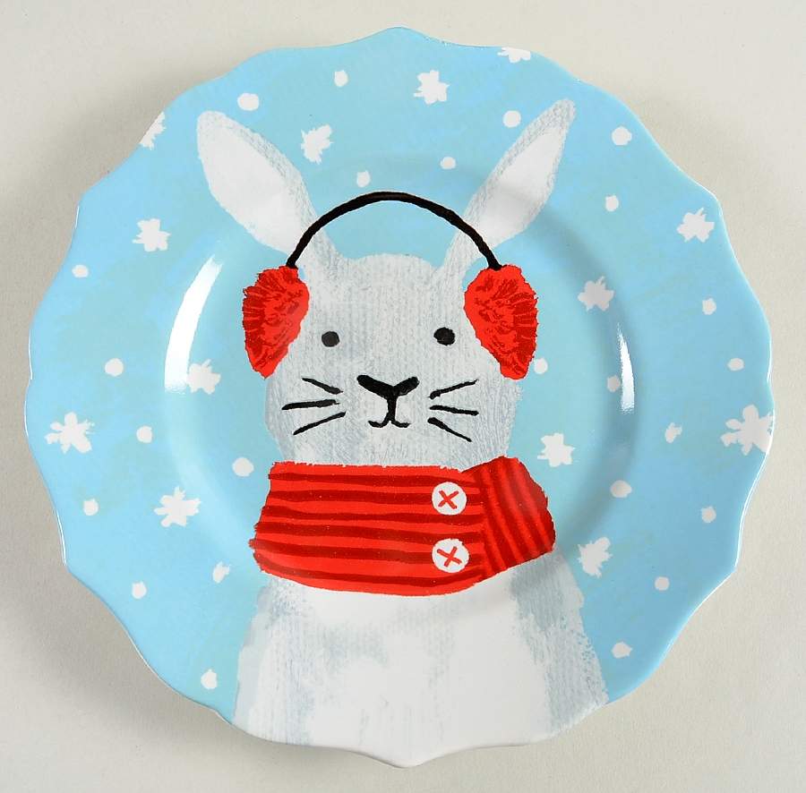 Warm and Fuzzy Salad Plate by 222 Fifth (PTS)-1