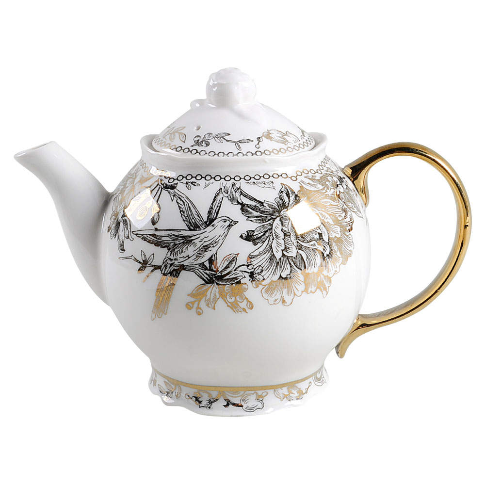 Adelaide Electroplate Gold (Shiny Gold Not Brown) Teapot & Lid by 222 Fifth (PTS)-1