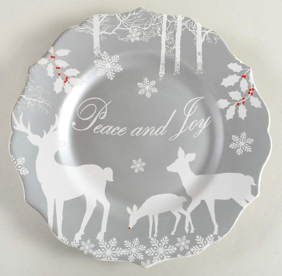 Peaceful Forest Salad Plate by 222 Fifth (PTS)-1