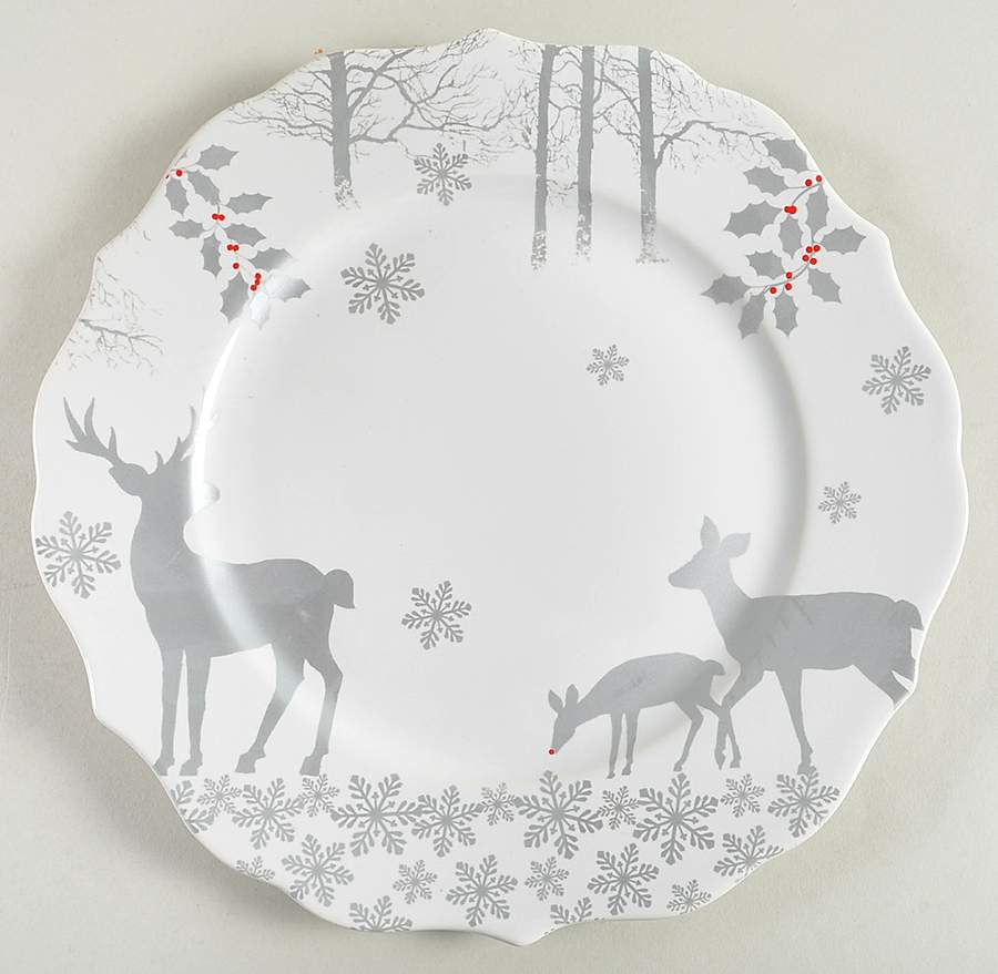 Peaceful Forest Dinner Plate by 222 Fifth (PTS)-1