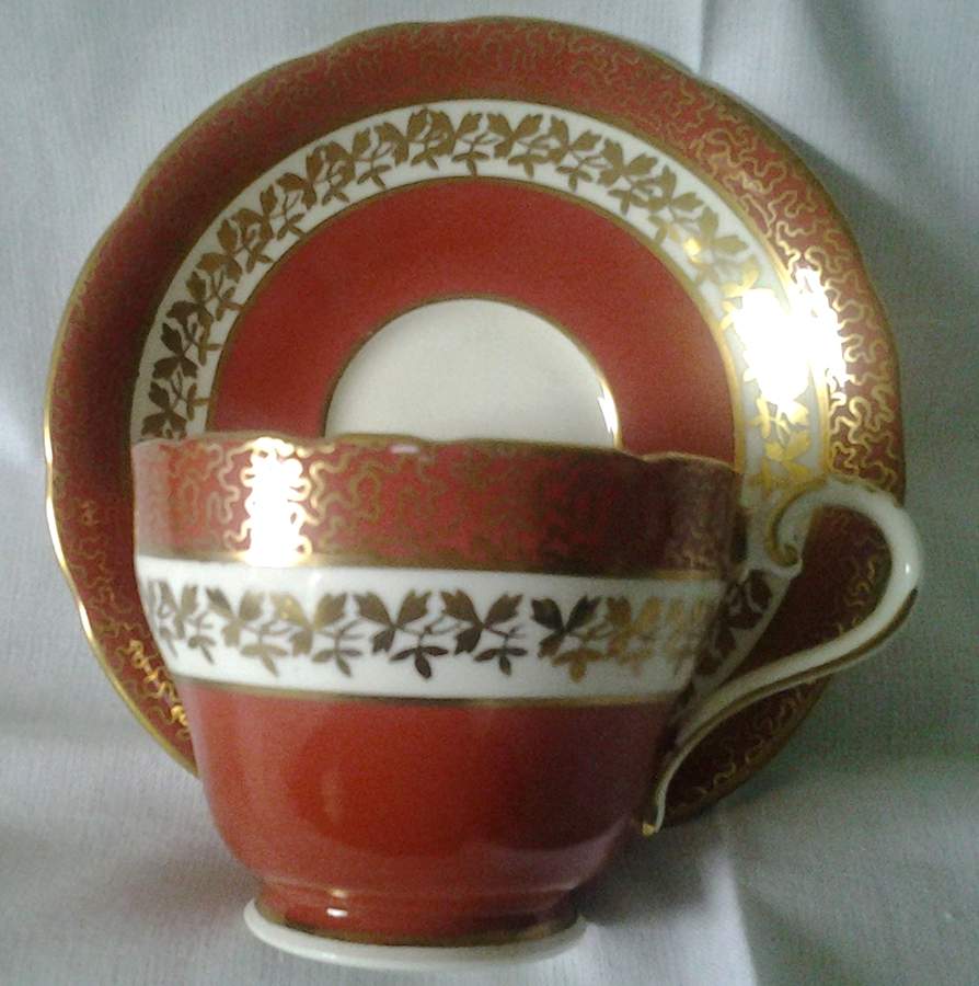 C881 Footed Cup & Saucer Set by John  Aynsley & Sons-1