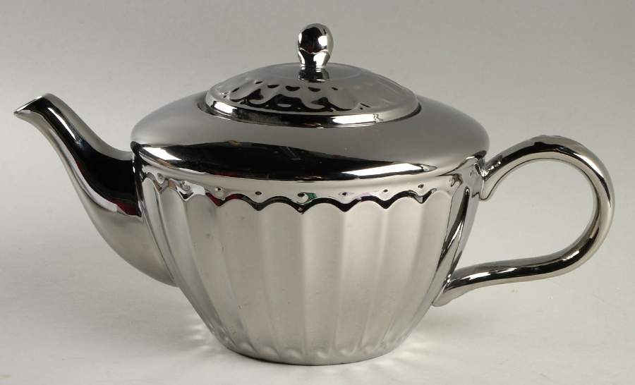 Parthenon Electroplate Silver Teapot & Lid by 222 Fifth (PTS)-1