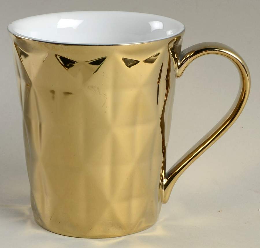 Asscher Electroplate Gold Mug by 222 Fifth (PTS)-1