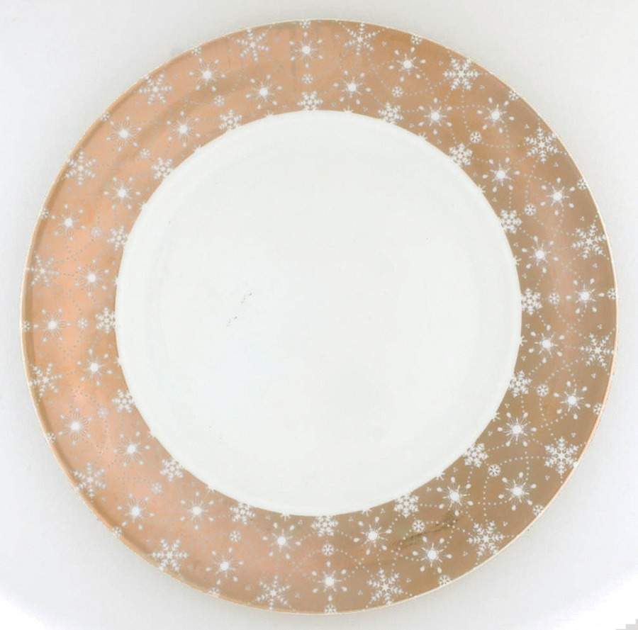 Snow Crystal Dinner Plate by 222 Fifth (PTS)-1