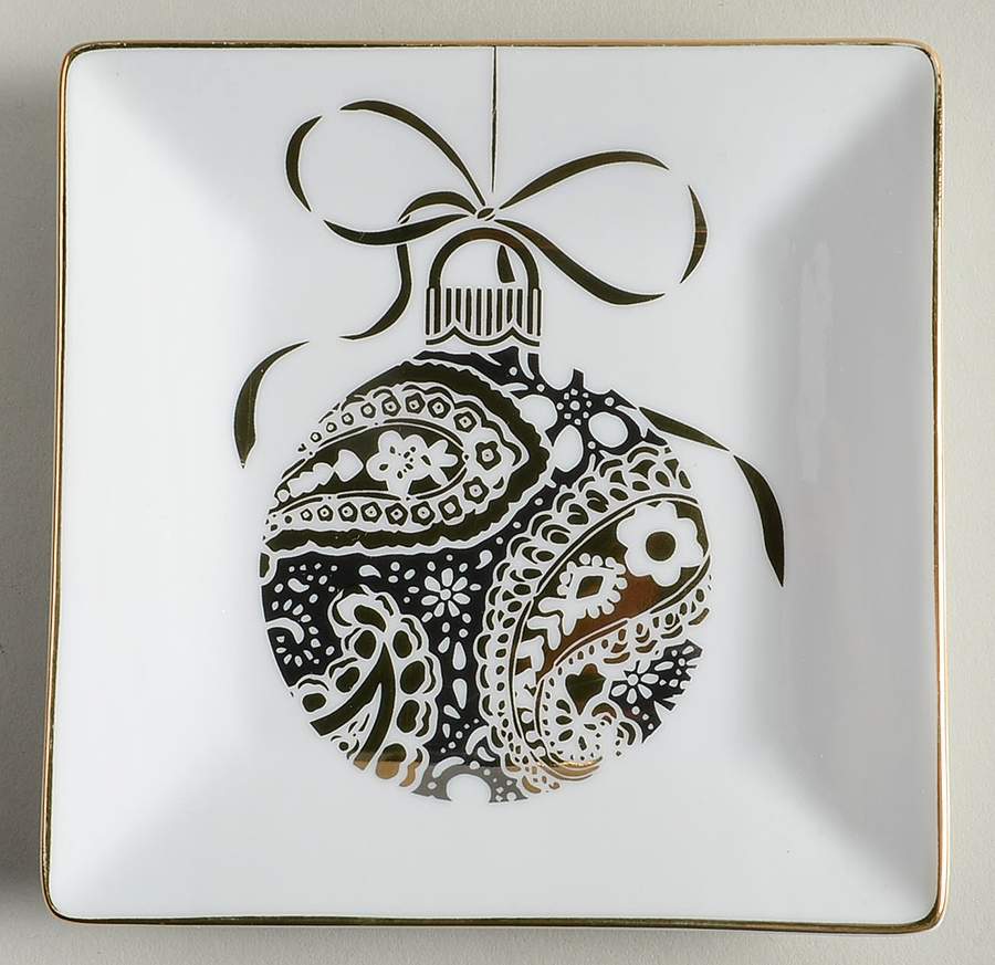 Sugar Plum Square Appetizer Plate by 222 Fifth (PTS)-1