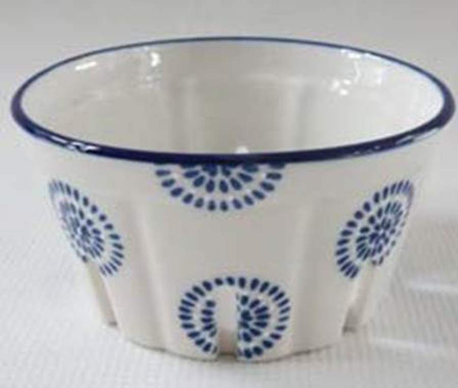 Blue Stamp Small Fruit Basket by American Atelier-1