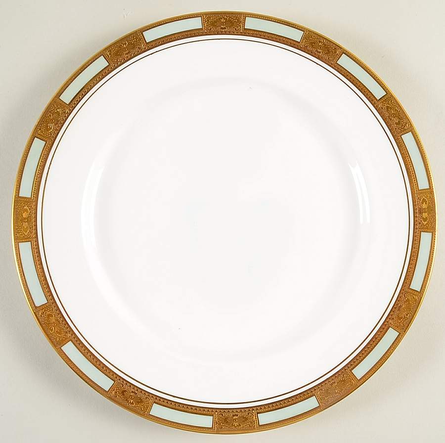 Empress Celadon Dinner Plate by John  Aynsley & Sons-1