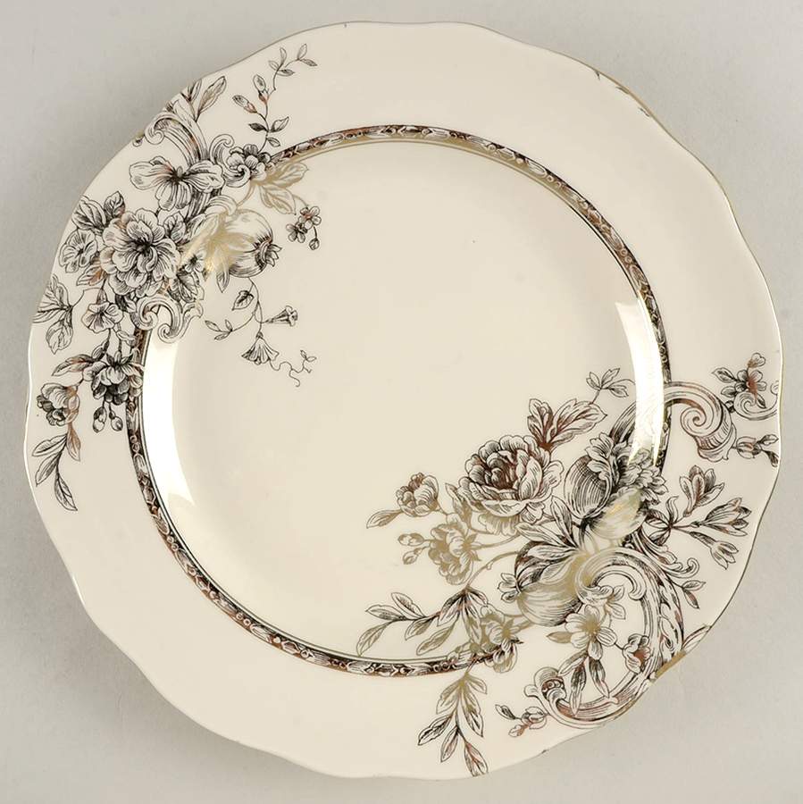 Hawthorne Gold Electroplate Dinner Plate by 222 Fifth (PTS)-1