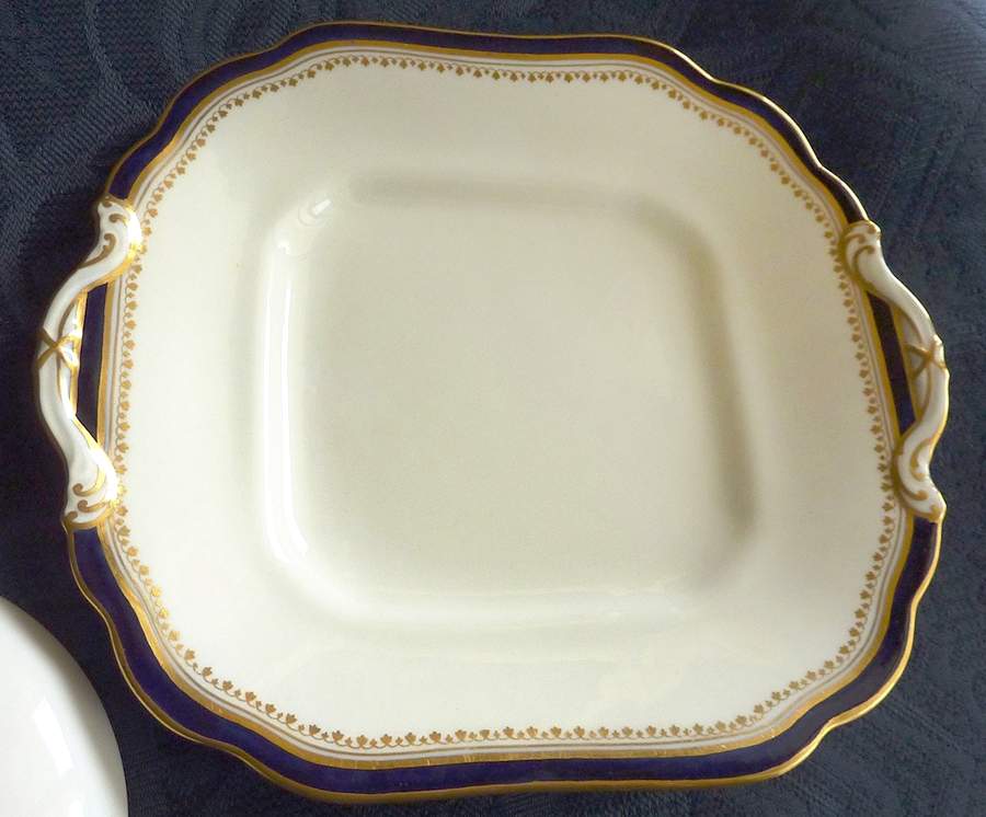 A3394 Square Cake Plate by John  Aynsley & Sons-1