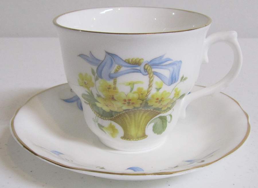 April Primrose Footed Cup & Saucer Set by Arklow-1