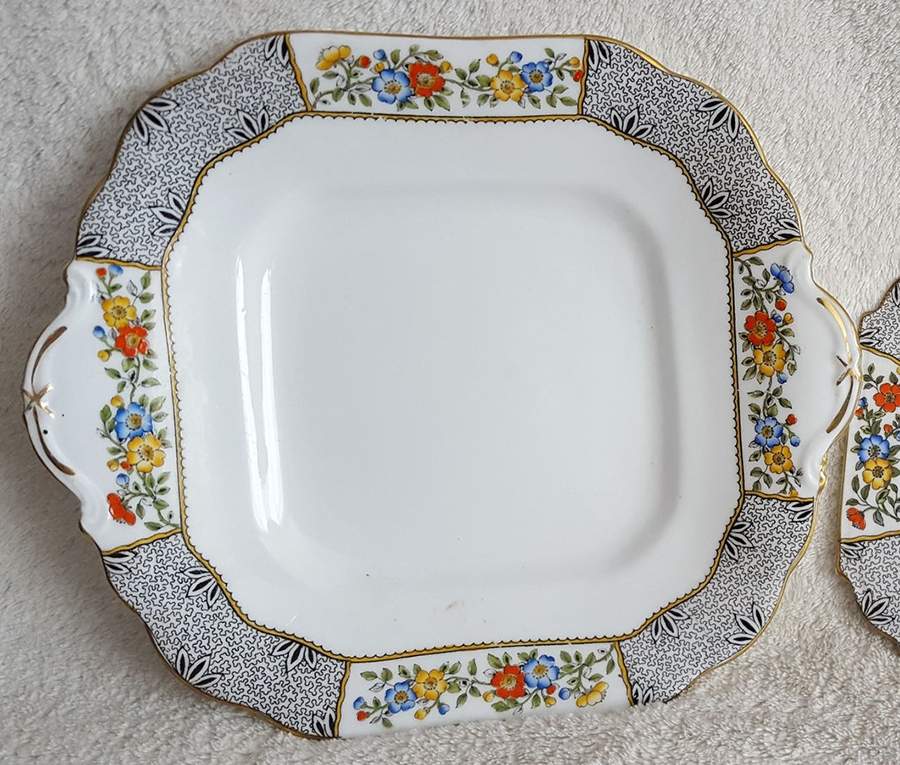 B163 Cake Plate by John  Aynsley & Sons-1