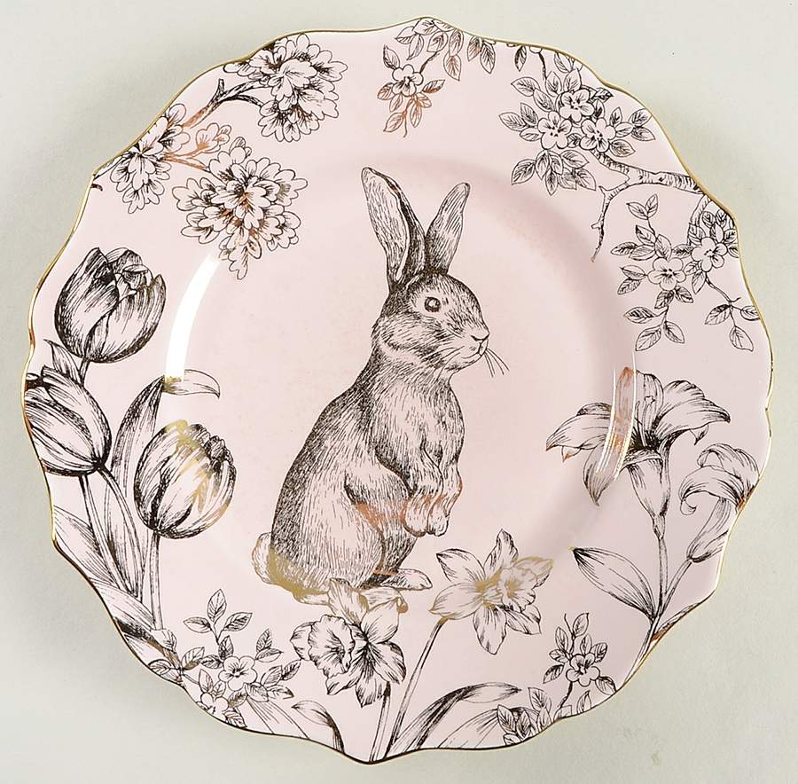 Bunny Hill Salad Plate by 222 Fifth (PTS)-1
