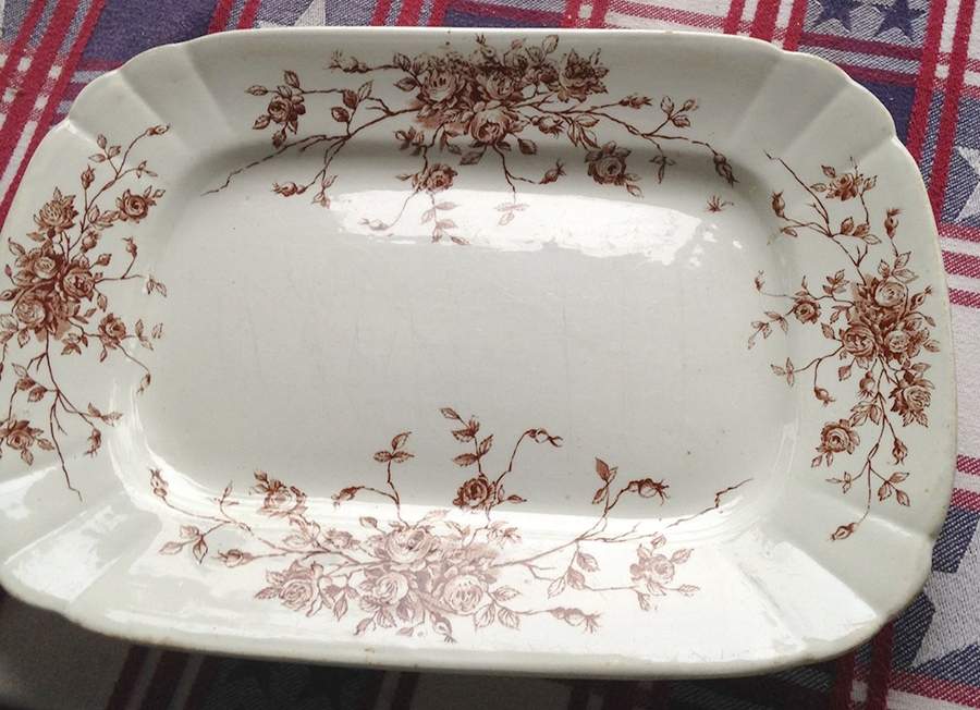 Mersey 12" Oval Serving Platter by Adams China-1
