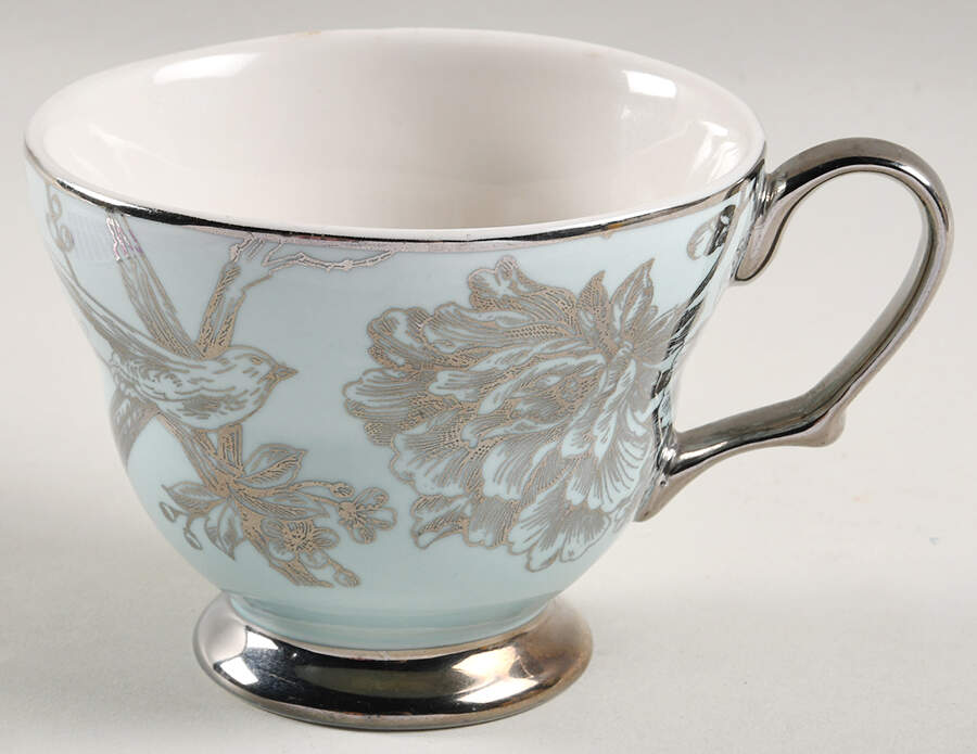 Adelaide Turquoise and Silver Footed Cup by 222 Fifth (PTS)-1
