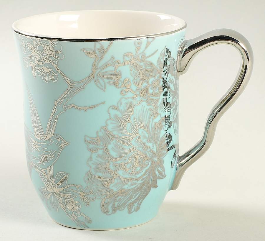 Adelaide Turquoise and Silver Mug by 222 Fifth (PTS)-1