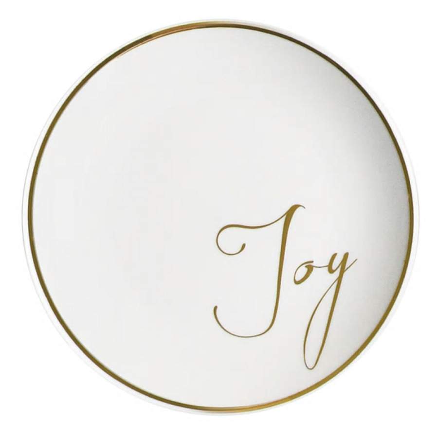 Sentiment Gold Salad/Dessert Plate by American Atelier-1