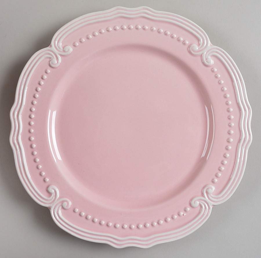 Victoria Blush Pink Dinner Plate by American Atelier-1