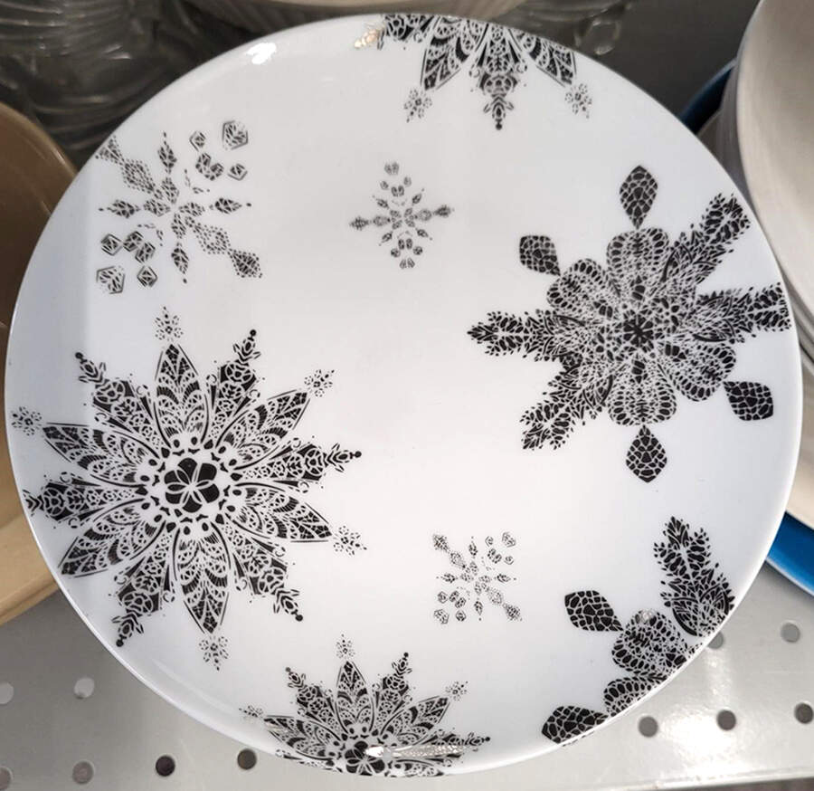 Lace Snowflake Appetizer Plate by 222 Fifth (PTS)-1