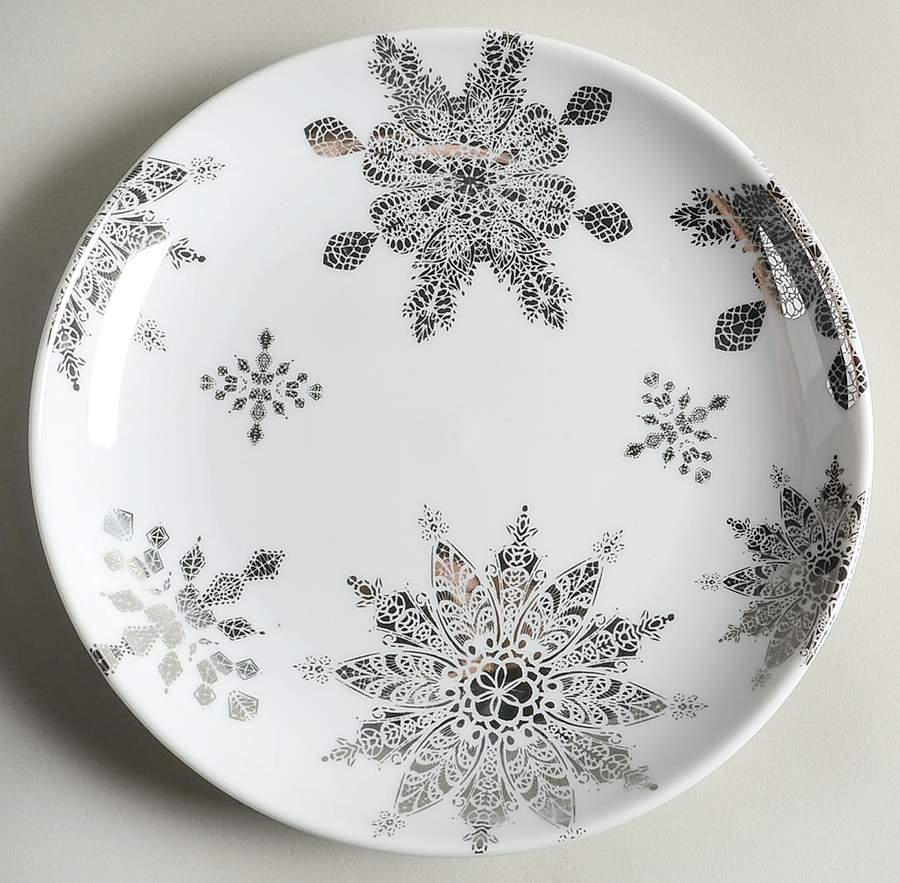 Lace Snowflake Salad Plate by 222 Fifth (PTS)-1