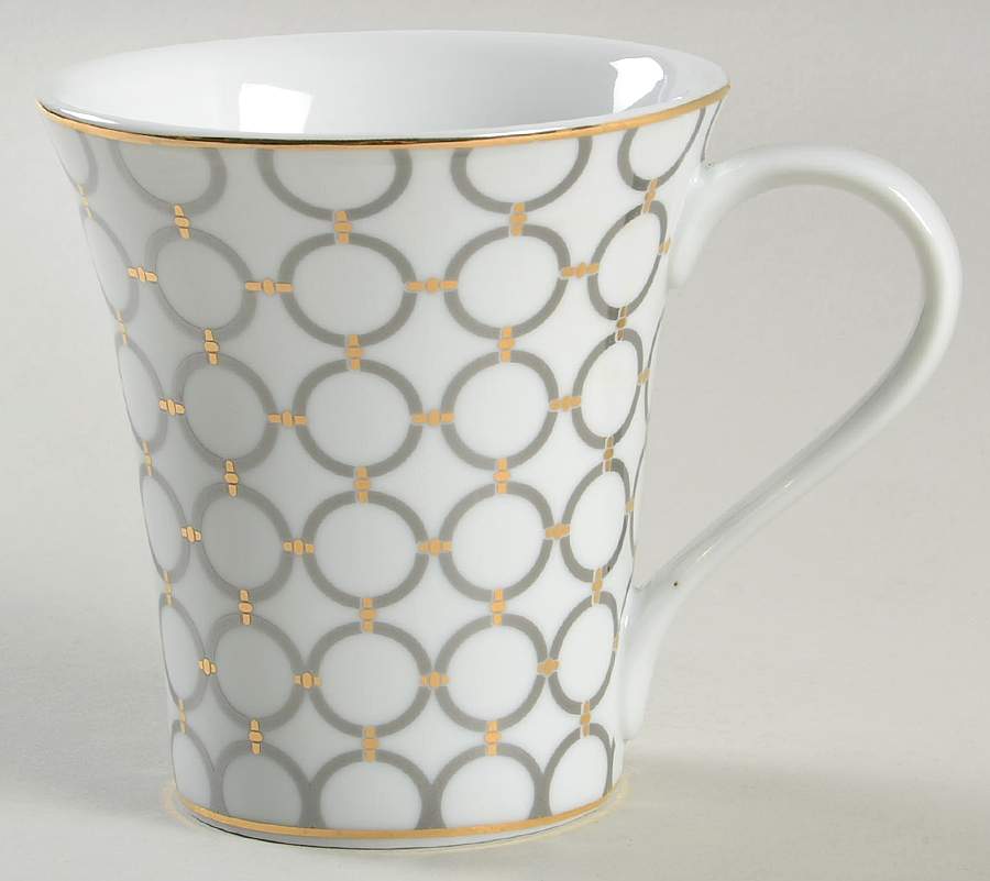 Chain Link Gold and Platinum Mug by 222 Fifth (PTS)-1