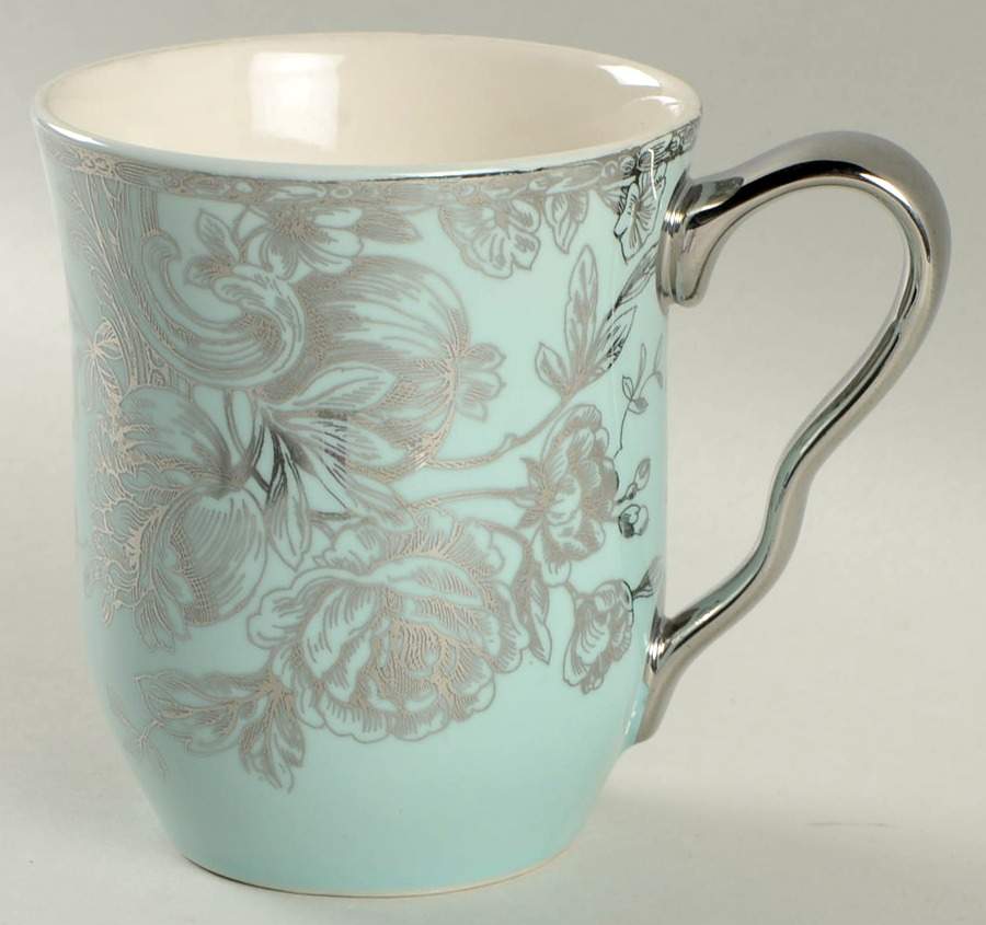 Hawthorne Turquoise (Silver Electroplate) Mug by 222 Fifth (PTS)-1