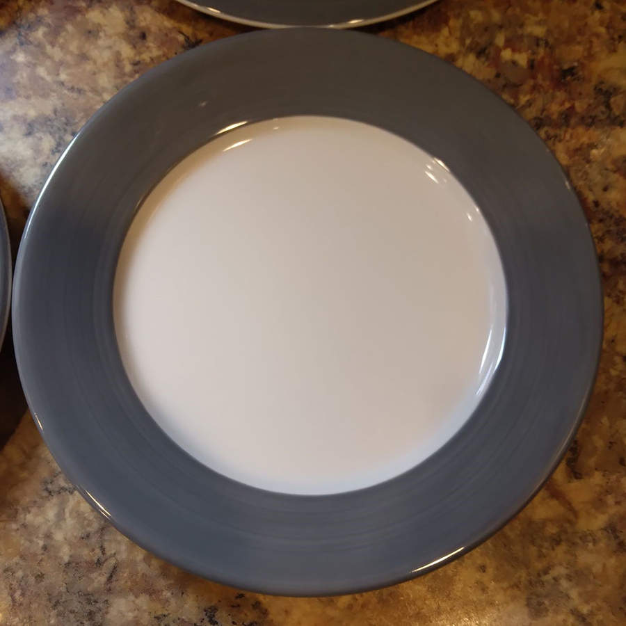 Tradition Grey Salad Plate by Apilco-1