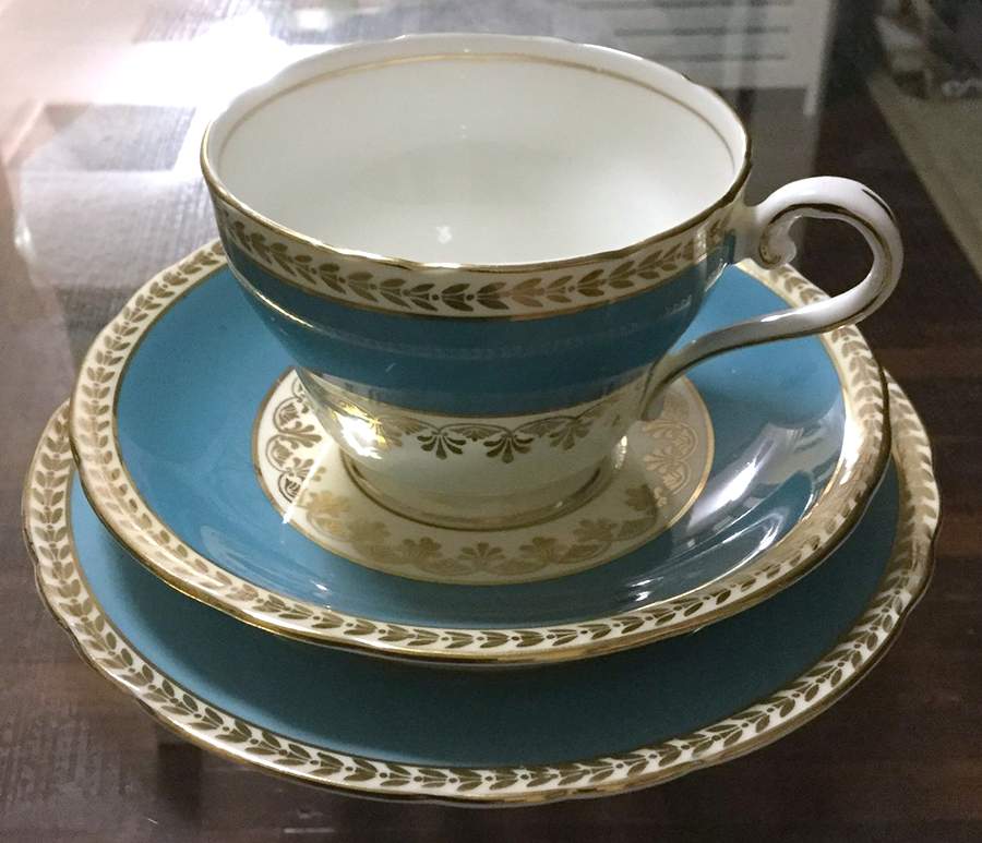 B5222 Footed Cup & Saucer Set by John  Aynsley & Sons-1