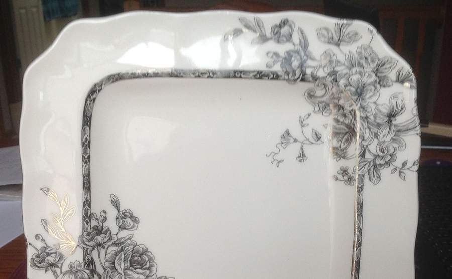 Hawthorne Silver Square Dinner Plate by 222 Fifth (PTS)-1