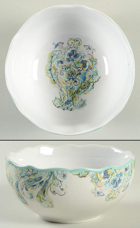 Cecile Teal Soup/Cereal Bowl by 222 Fifth (PTS)-1