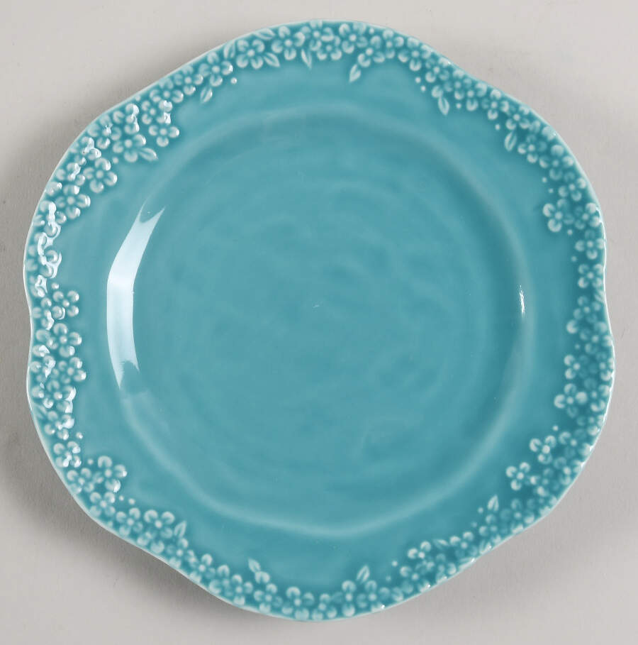 Abelia Blue Green Salad Plate by Anthropologie-1