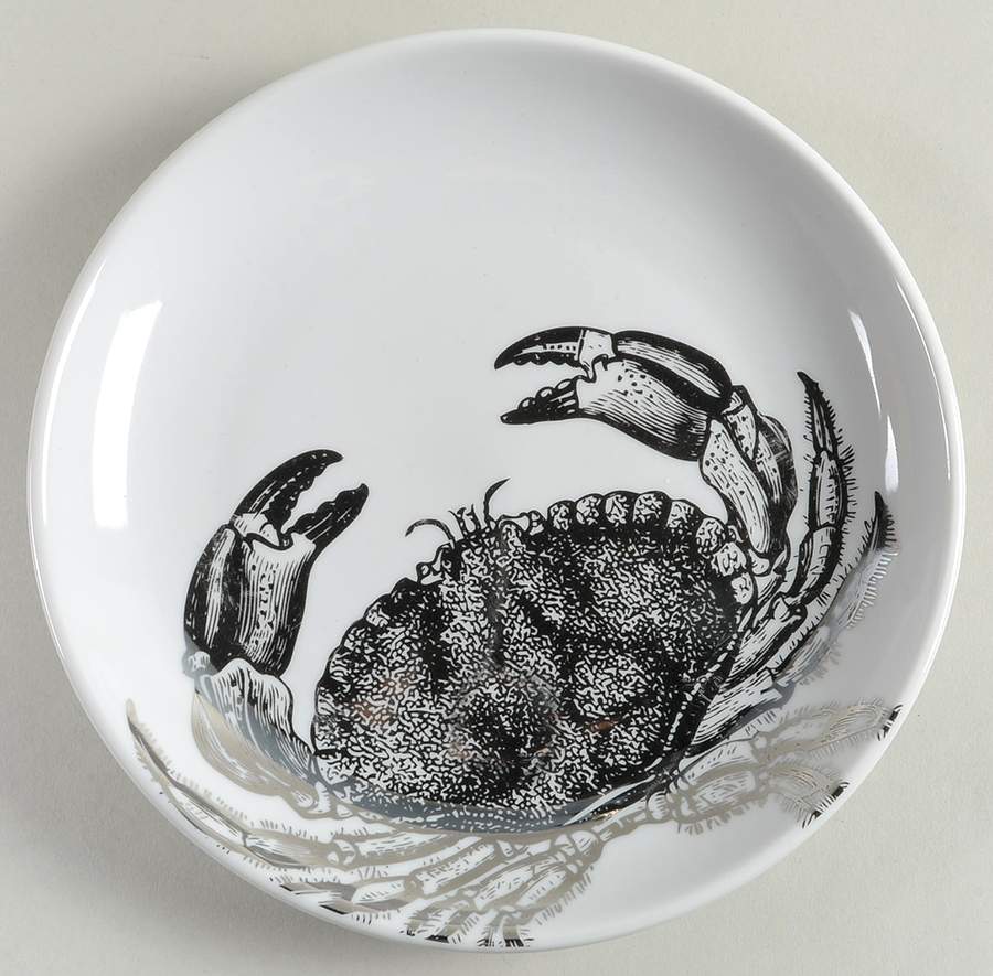 Coastal Life Electroplate Silver Salad Plate by 222 Fifth (PTS)-1