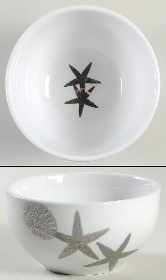 Coastal Life Electroplate Silver Soup/Cereal Bowl by 222 Fifth (PTS)-1
