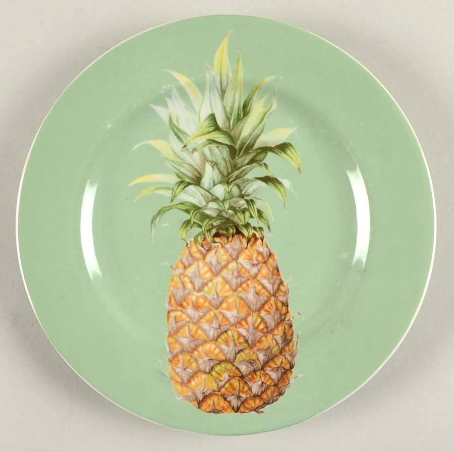 Pine Apple Green Salad Plate by 222 Fifth (PTS)-1