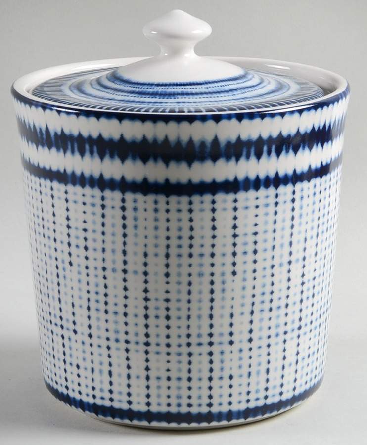 Shibori Large Canister & Lid by 222 Fifth (PTS)-1