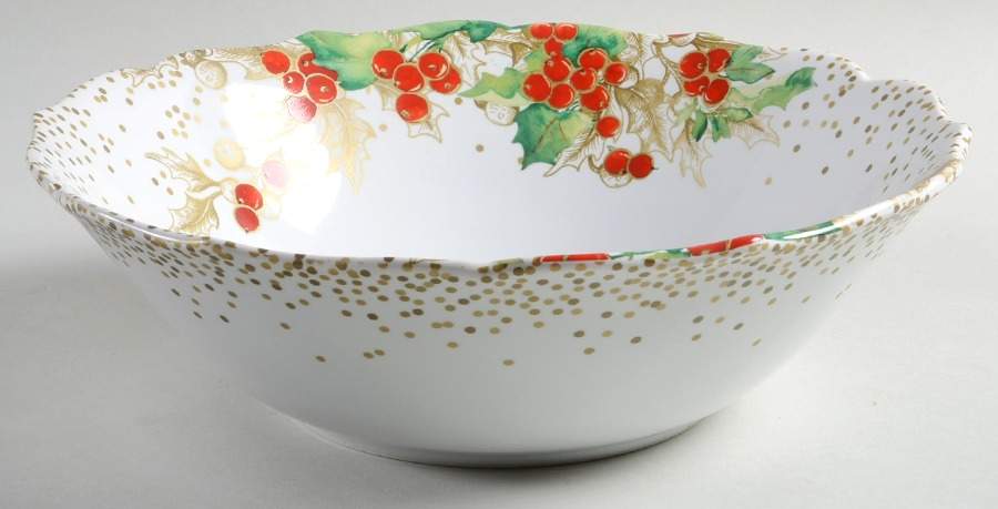 Winter Confetti 10" Round Serving Bowl by 222 Fifth (PTS)-1