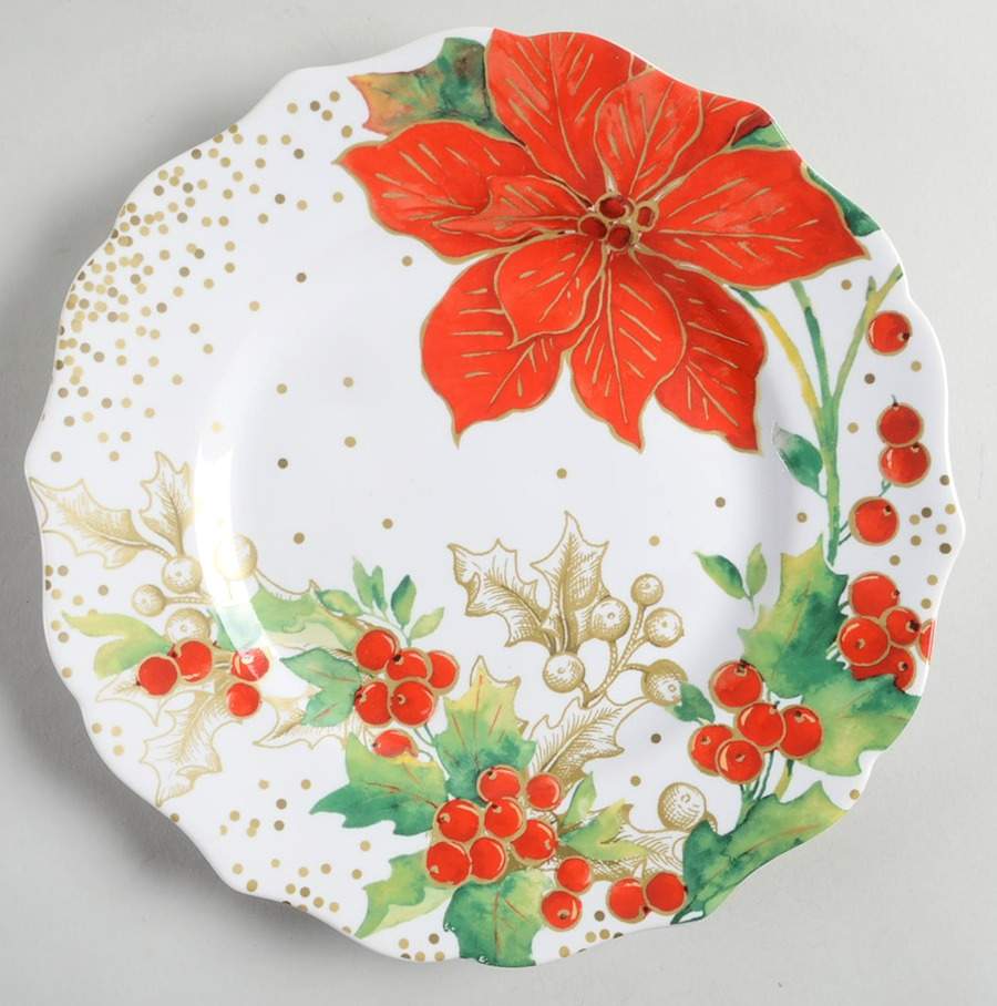 Winter Confetti Salad Plate by 222 Fifth (PTS)-1